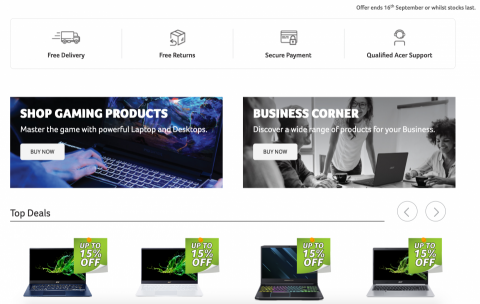 光合作用 - 宏碁電腦歐洲海外電商平台