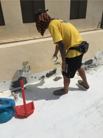 玖佰益時尚油漆外牆防水PU工程 - 房屋屋頂落水,水泥補強 玖佰益時尚油漆外牆防水PU工程 - 房屋屋頂落水,水泥補強