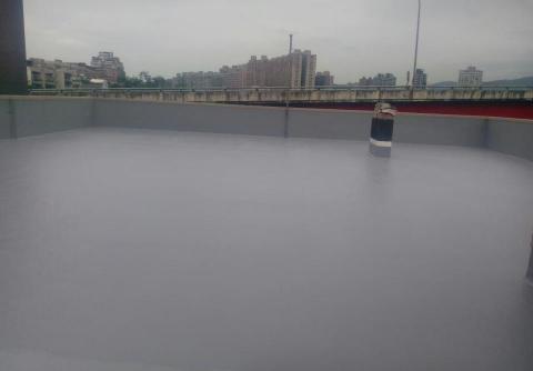 翃欣工程行 - 里民中心屋頂不織布彈泥防水