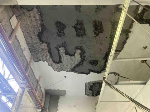 上耀營造有限公司 - 以環氧樹脂(Epoxy)砂漿修復結構。