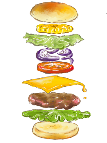 廖禛諭 - 電腦繪圖 -菜單插圖設計3
