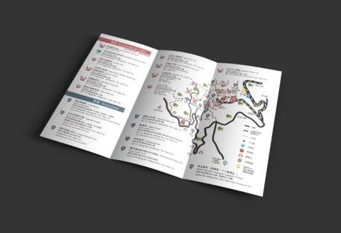 無 - 民宿包摺DM｜背面
文字編排、地圖與ICON繪製