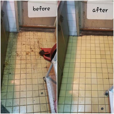 kevin - 廚房地板清潔