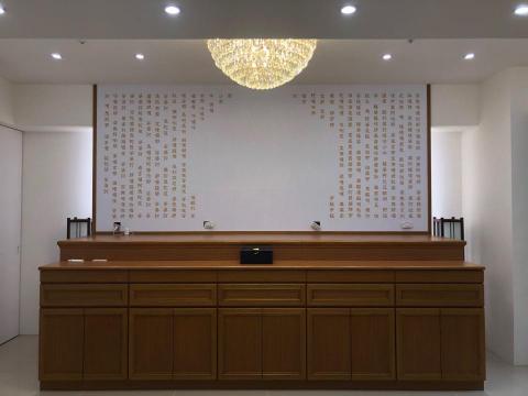 勝澤廣告有限公司 - 竹北講堂心經背貼 輸出+施工