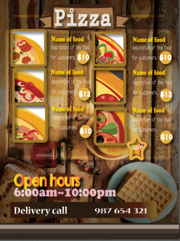 羊咩咩工作室 - pizza菜單