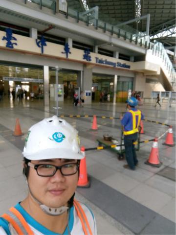 阿家水電個人工做室 - 台中車站二樓消防大放水測試準備中