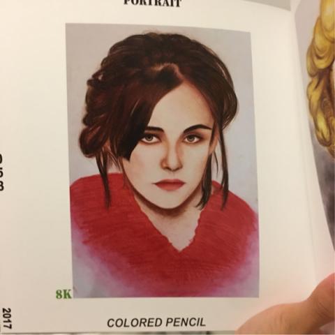 林芷榆 - 色鉛筆人像