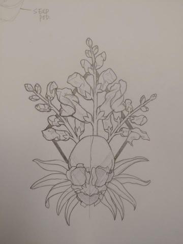 YTC Illustration - 刺青設計（草稿）