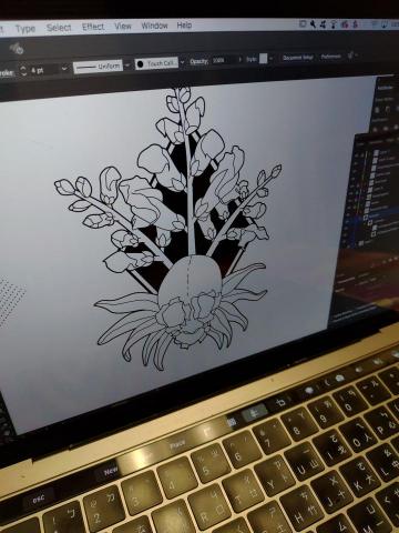 YTC Illustration - 刺青設計（完稿）