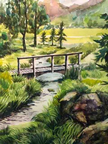 夏米畫室 - 水彩示範