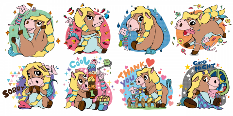 @yushih illustration - 小馬邦妮-貼圖插畫 @yushih illustration - 小馬邦妮-貼圖插畫