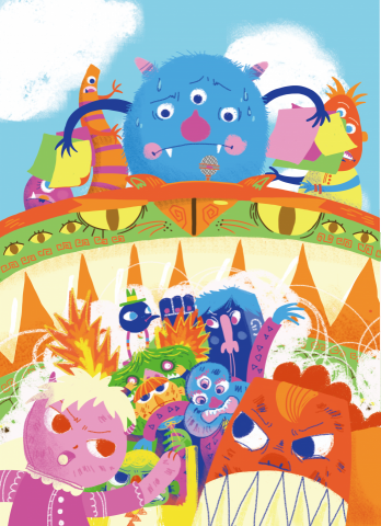 @yushih illustration - 周姚萍講新魔王故事1-磨人王的比醜賽 @yushih illustration - 周姚萍講新魔王故事1-磨人王的比醜賽