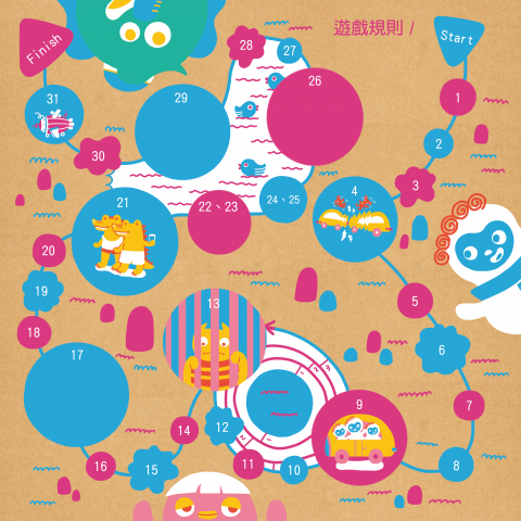 @yushih illustration - 兒童地圖教材繪製-背面 @yushih illustration - 兒童地圖教材繪製-背面
