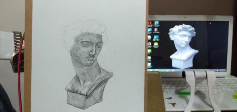 郭思宏 - 石膏像鉛筆素描
