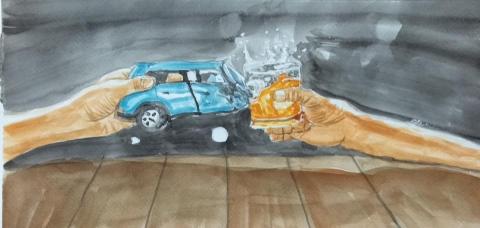 郭思宏 - 酒駕水彩創作