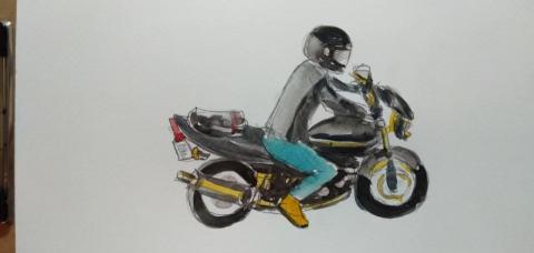 郭思宏 - 人物速寫水彩