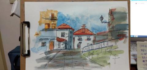 郭思宏 - 風景速寫水彩