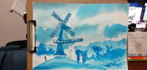 郭思宏 - 風景速寫水彩單色技法