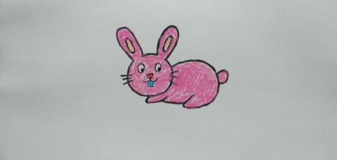 郭思宏 - 兒童畫教學.兔子.蠟筆上色