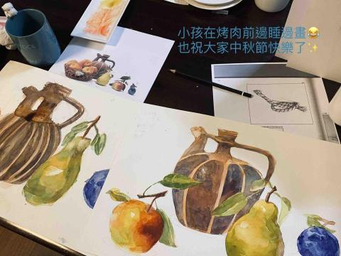 258-3space - 使用博士紙練習重疊法