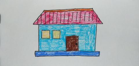 郭思宏 - 兒童畫教學（幼兒版）.房子.蠟筆上色