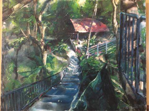 張祐任 - 50f水彩畫布