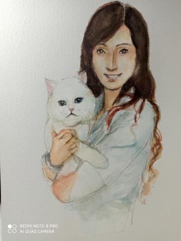 靈果繪畫工作室 - 委託人像及寵物似顏繪