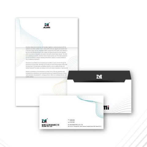 Chu Design - 盛鴻五金科技 信封與信紙設計