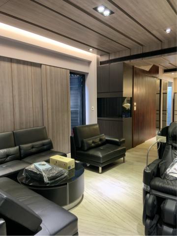 森凱室內裝潢工程 - 沙發背牆 客製化 魚缸櫃