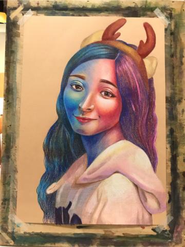 李孟潔 - 色鉛筆畫畫