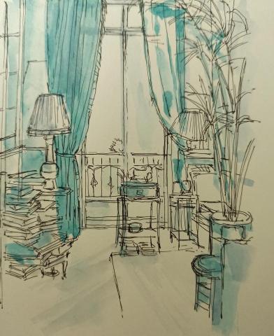靈果繪畫工作室 - 室內透視速寫