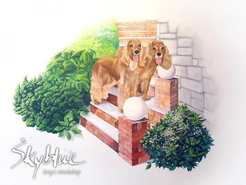 壁畫彩繪 Skybluezoey天藍藝術 - 