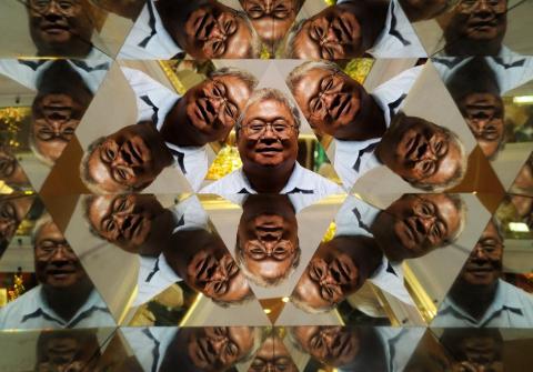 許添瑞 - 台明將董事長林肇睢，攝於彰化台灣玻璃館。