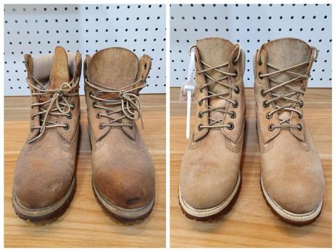 YAS中和店-鞋包帽洗護中心（楷燕運動企業有限公司） - 靴子洗護前後對比