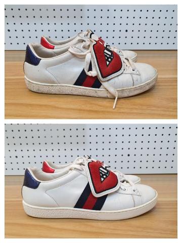 YAS中和店-鞋包帽洗護中心（楷燕運動企業有限公司） - Gucci 精品鞋洗護前後對比