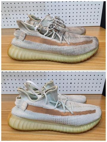 YAS中和店-鞋包帽洗護中心（楷燕運動企業有限公司） - adidas yeezy350球鞋清潔前後對比