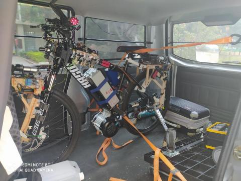 一台車凸歸呆丸 - 學生作品，電動腳踏車運送，台中-台北市