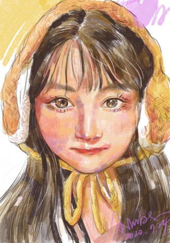 賴怡霖 - 色鉛筆人物