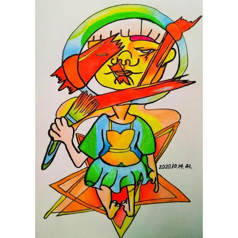 繡學號工作室 - 《手繪插畫》色鉛筆