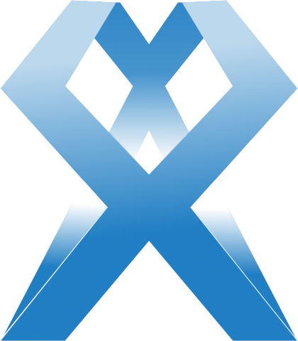 梃巖設計工作室 - 以X字母出發，以簡單織帶的意象出發，立意循環效果