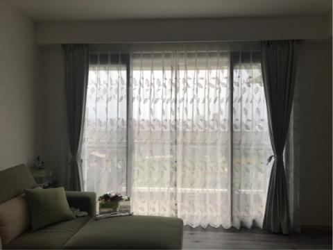 凱欣窗簾 - 落地窗ㄧ布一紗