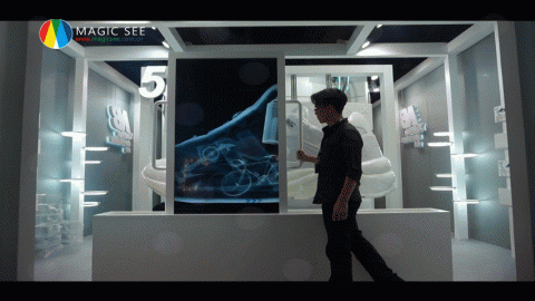 GMW-林志穎 - 知名鞋廠-65吋推拉屏幕展示
