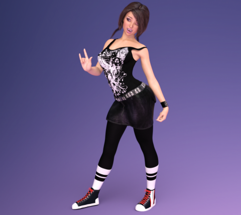 阿憨師西洋魔法屋 - DAZ studio 3D建模模特兒