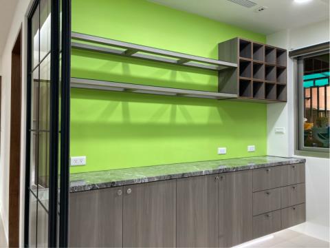 誠品木室內設計裝潢 - 餐廳大理石收納櫃