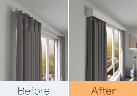 提恩斯智能 - 後裝鋁合金窗簾盒