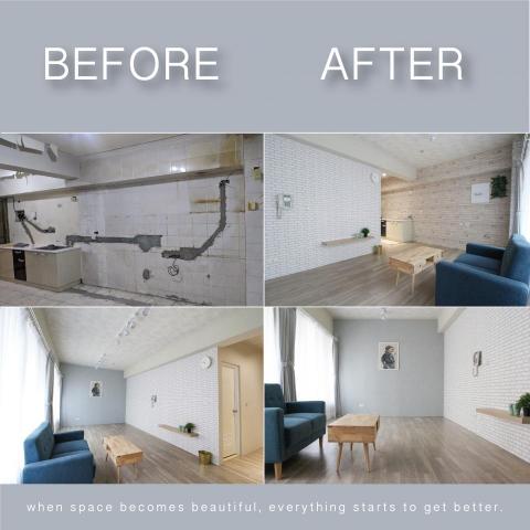 大帝裝潢 - 以5萬元預算，打造五坪主題式套房，提高租屋率還有租金。

（包括設計＋施工）
