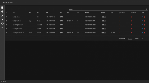 何承翰 - 會員頁面（背景可客製化）