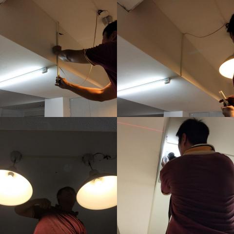 胡羽蝶 - 安裝吊燈