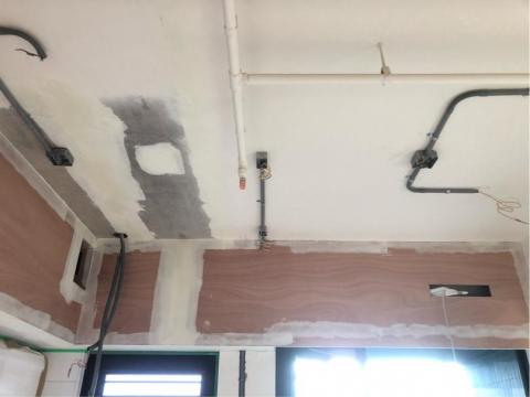 阿松水電工作室 - 安裝軌道燈前先配電管