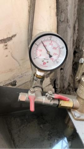 群正水電工程行 - 士林冷熱水管新配壓力測試